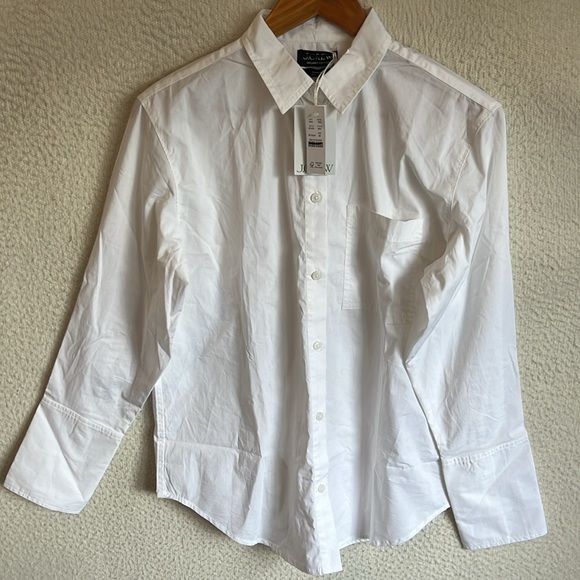 J Crew Garçon tuxedo button-up shirt Women’s 4 White - Picture 2 of 8